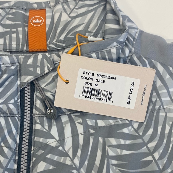 NWT Peter Millar Crown Performance Quilted Fuse Elite Hybrid Vest Gale Grey $200 - Picture 9 of 14